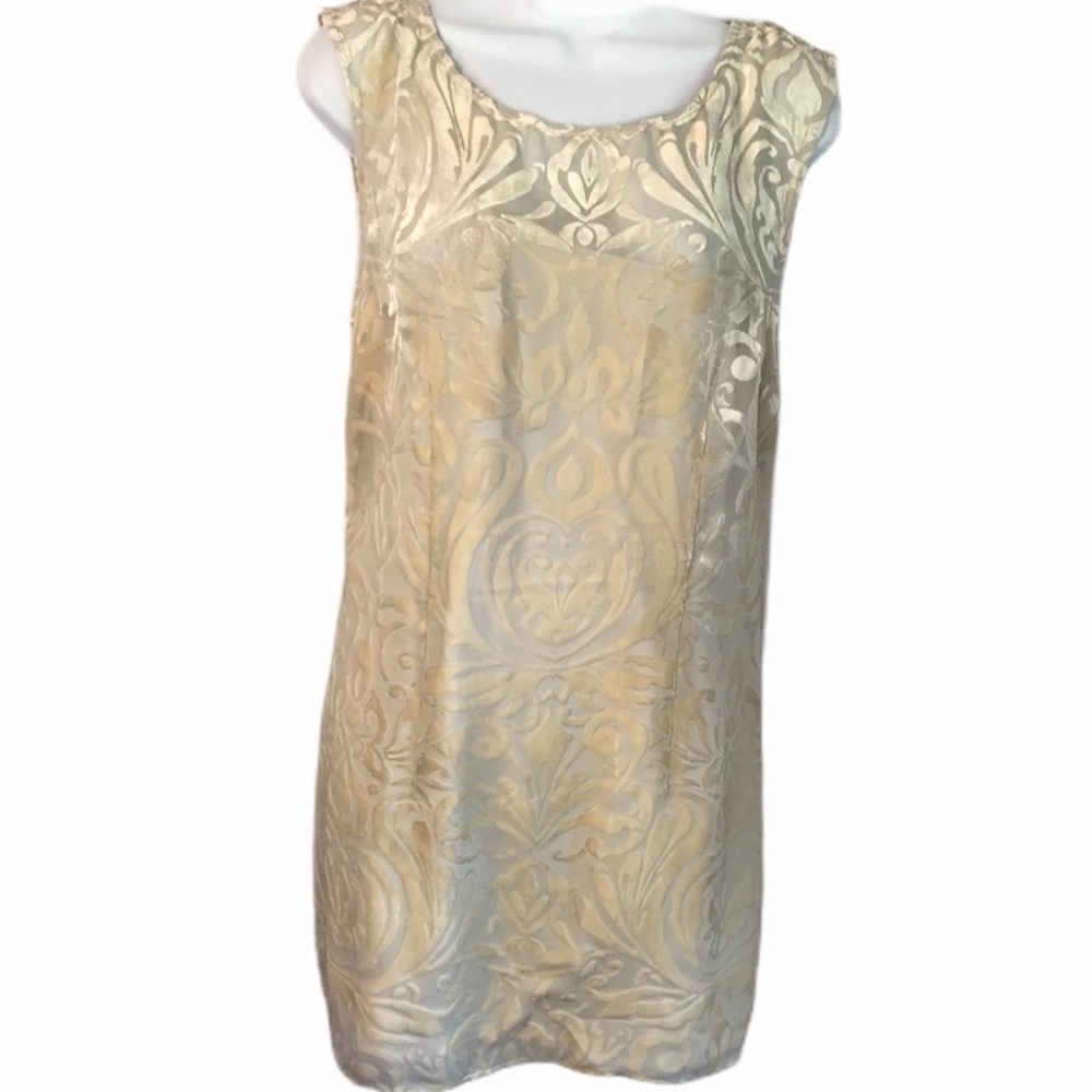 Guess By Marciano Porcelain Burn Out Dress NWT